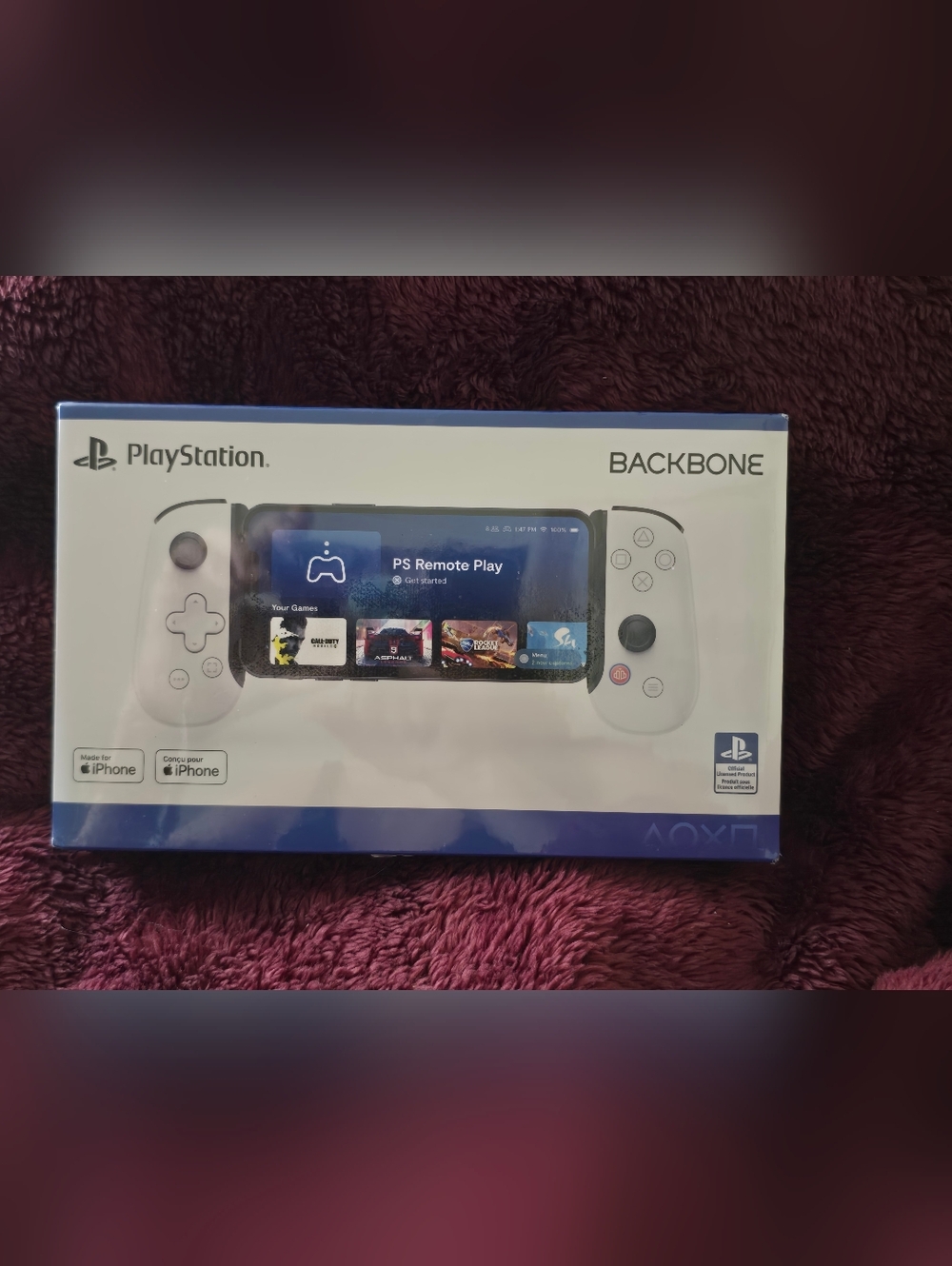 Backbone One Mobile Gaming Controller.  Iphone Compatible W/Lightning NIB